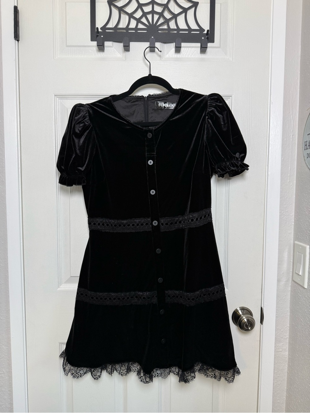 Foxblood Odette Velvet Mini Dress - Picture 4 of 11